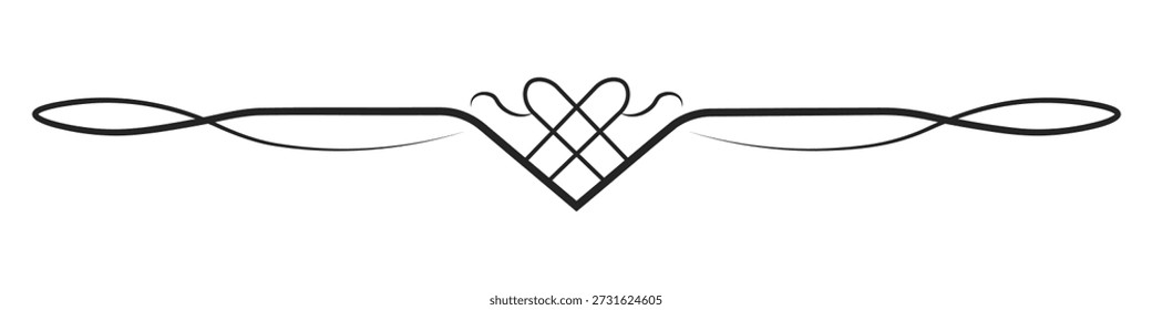 Divisores decorativos de Vector, marcos ornamentales, dibujos de líneas elegantes, divisores vintage, acentos florales, Elementos gráficos, patrones de Vector negro. Elementos para su diseño