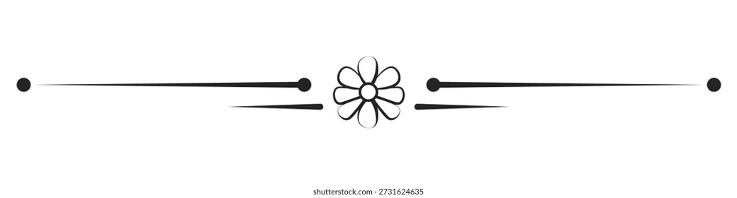 Divisores decorativos de Vector, marcos ornamentales, dibujos de líneas elegantes, divisores vintage, acentos florales, Elementos gráficos, patrones de Vector negro. Elementos para su diseño