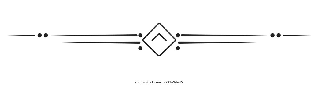 Divisores decorativos de Vector, marcos ornamentales, dibujos de líneas elegantes, divisores vintage, acentos florales, Elementos gráficos, patrones de Vector negro. Elementos para su diseño