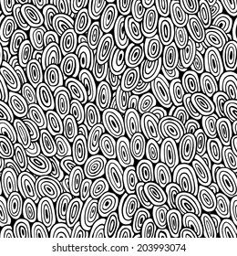 Vector decorative doodles seamless pattern