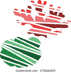 Dibujo decorativo vectorial de corales. El fondo marino, el océano. Verano. Naturaleza. Esbozo, ilustración.