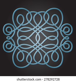 Vector decorative element like traditional chinese knot