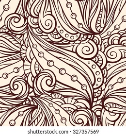 Vector decorative elements seamless pattern. Abstract background.