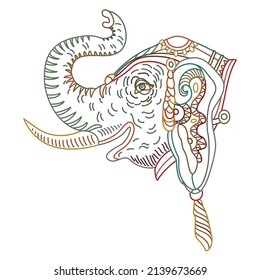 4,745 Elephant contour Stock Vectors, Images & Vector Art | Shutterstock