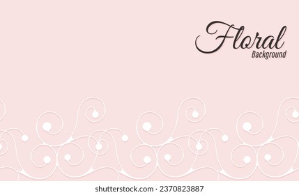 Vector decorative floral frame background