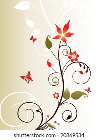 vector decorative floral series