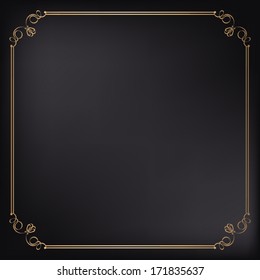 Vector decorative frame