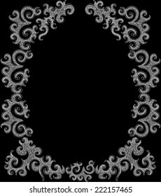 Vector decorative frame