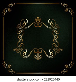 Vector decorative frame