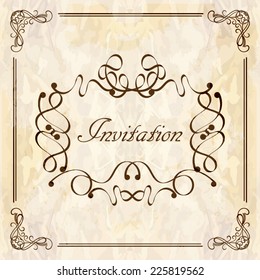 Vector decorative frame