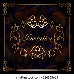 Vector decorative frame