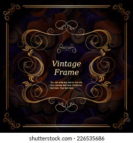 Vector decorative frame