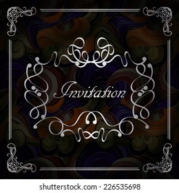 Vector decorative frame