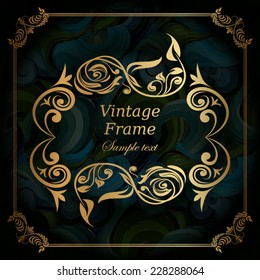 Vector decorative frame