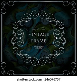 Vector decorative frame