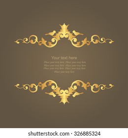 Vector decorative frame