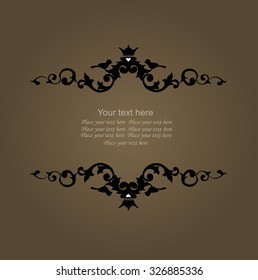 Vector decorative frame
