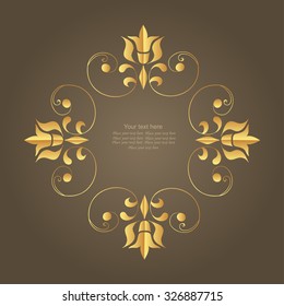 Vector decorative frame