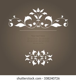 Vector decorative frame