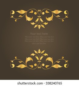 Vector decorative frame