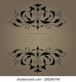 Vector decorative frame