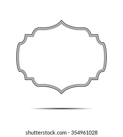 Vector decorative frame