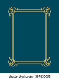Vector decorative frame