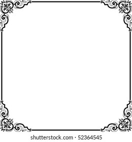 Vector Decorative Frame Stock Vector (Royalty Free) 52364545 | Shutterstock