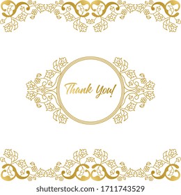 Vector decorative frame. Elegant element for design template, place for text. Floral border. Lace decor for birthday and greeting card, wedding invitation.