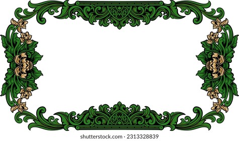 Marco decorativo vectorial. Elemento elegante para plantilla de diseño, lugar para texto. Borde floral. Decoración de encaje para cumpleaños y tarjeta de saludo, invitación a la boda.