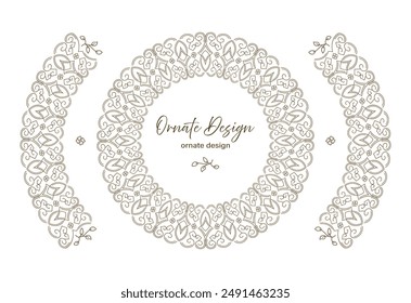 Vector decorative frame. Elegant element for design template
