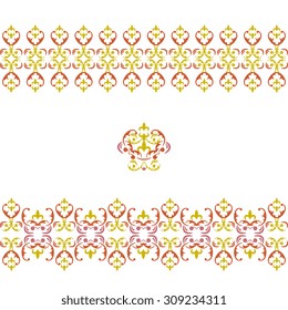 Vector decorative frame. Elegant element for design template, place for text.Floral border. Lace decor for birthday and greeting card, wedding invitation.