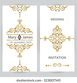 Vector decorative frame. Elegant element for design template, place for text.Floral border. Lace decor for birthday and greeting card, wedding invitation.