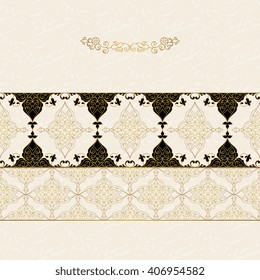 Vector decorative frame. Elegant element for design template, place for text.Floral border. Lace decor for birthday and greeting card, wedding invitation.