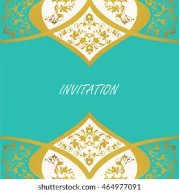 Vector decorative frame. Elegant element for design template, place for text.Floral border. Lace decor for birthday and greeting card, wedding invitation.