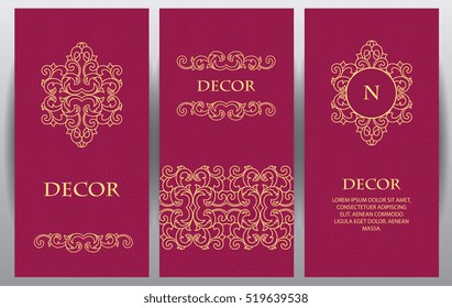 Vector decorative frame. Elegant element for design template, place for text. Floral border. Lace decor for birthday and greeting card, wedding invitation.