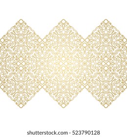 Vector decorative frame. Elegant element for design template, place for text. Floral border. Lace decor for birthday and greeting card, wedding invitation.