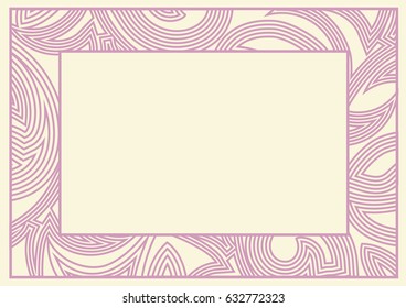 Vector decorative frame. Elegant element for design template,