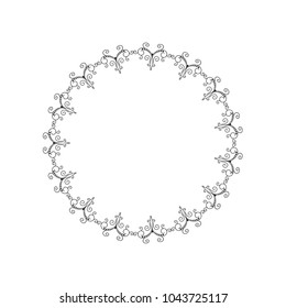 Vector decorative frame  for  greeting, invitation, wedding cards design. 