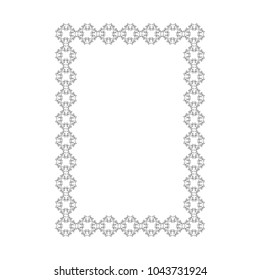 Vector decorative frame  for  greeting, invitation, wedding cards design. 