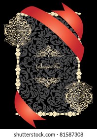 Vector decorative frame, or invitation card