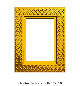 vector decorative frame over white background