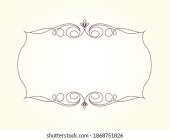 Vector decorative  frame .Place for text.