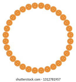 Vector decorative frame smiliers, web design element