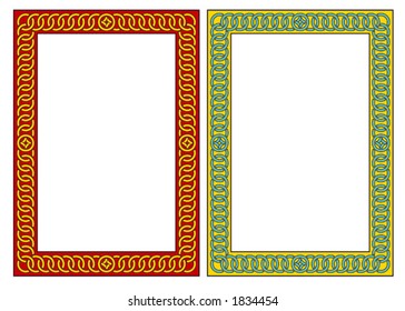 Vector decorative frame. This is a vector image - you can simply edit colors and shapes.