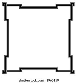 Vector decorative frame. This is a vector image - you can simply edit colors and shapes