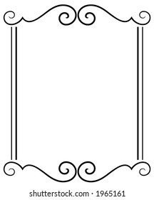 Vector decorative frame. This is a vector image - you can simply edit colors and shapes