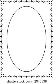 Vector decorative frame. This is a vector image - you can simply edit colors and shapes