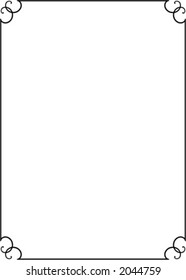 Vector decorative frame. This is a vector image - you can simply edit colors and shapes