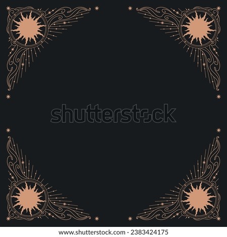 Vector decorative frame in vintage style